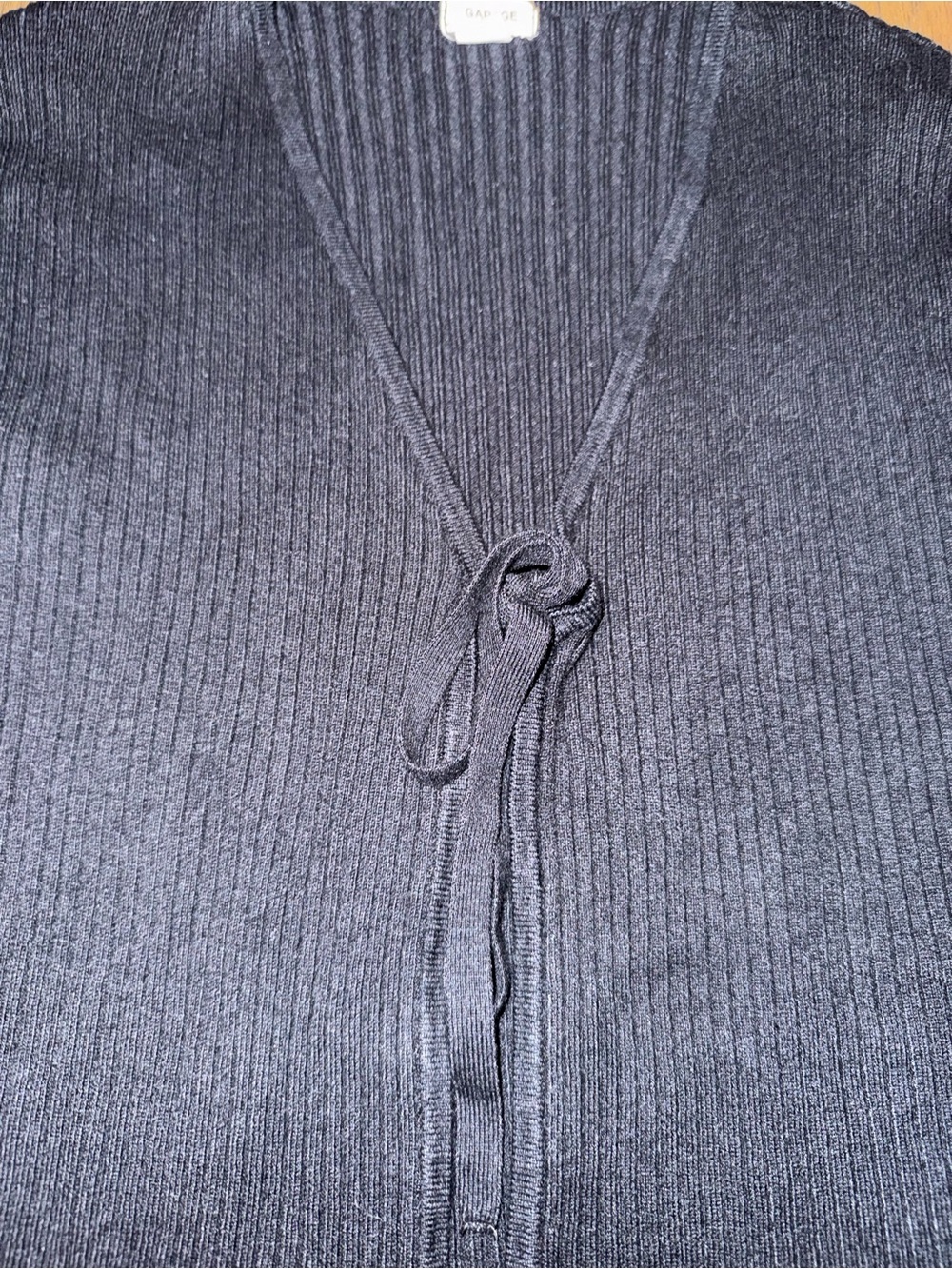 Garage Black Ribbed Knit Top - Picture 3 of 4